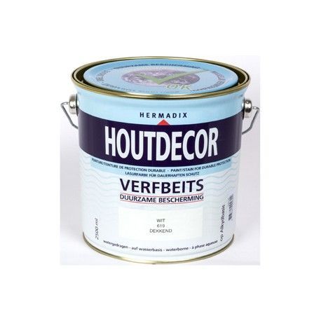 hermadix houtdecor verfbeits dekkend 620 zwart 2500ml