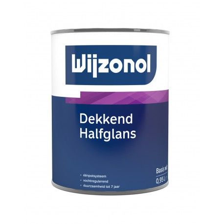 wijzonol dekkend halfglans 0,5 liter wit terpentine verdunbaar