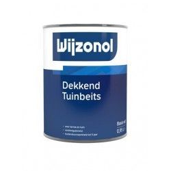 wijzonol tuinbeits dekkend 1 liter wit