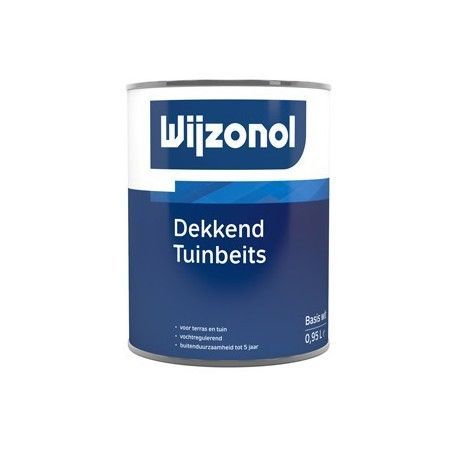 wijzonol tuinbeits dekkend 1 liter wit