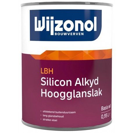 wijzonol lbh silicon hoogglanslak wit 1 liter