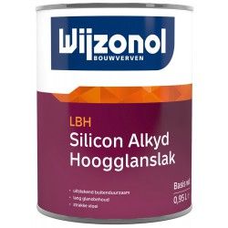 wijzonol lbh silicon hoogglanslak wit 0,5 liter