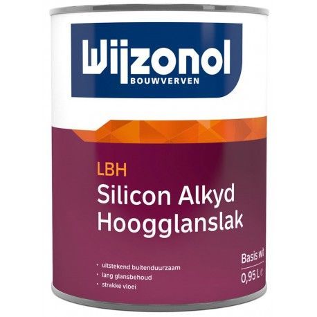 wijzonol lbh silicon hoogglanslak wit 0,5 liter