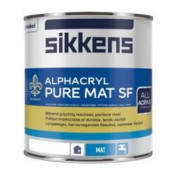 sikkens alphacryl pure mat sf wit 1 liter
