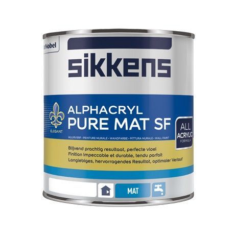 sikkens alphacryl pure mat sf wit 1 liter