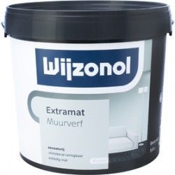 wijzonol muurverf extra mat wit 2,5 liter