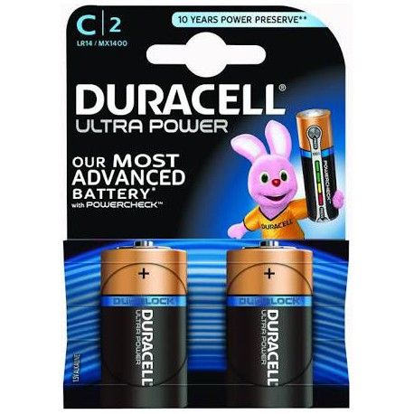 Duracell Ultra C-cell 2 stuks